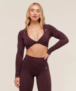 Adapt Animal Long Sleeve Crop Top