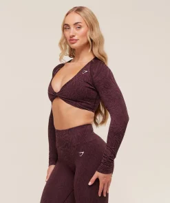 Adapt Animal Long Sleeve Crop Top