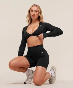 Adapt Animal Long Sleeve Crop Top