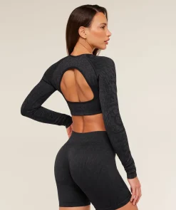 Adapt Animal X Whitney Long Sleeve Crop Top