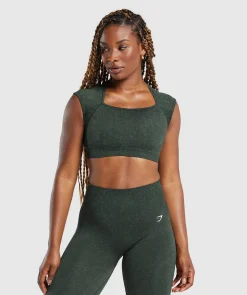 Adapt Fleck Seamless Crop Top