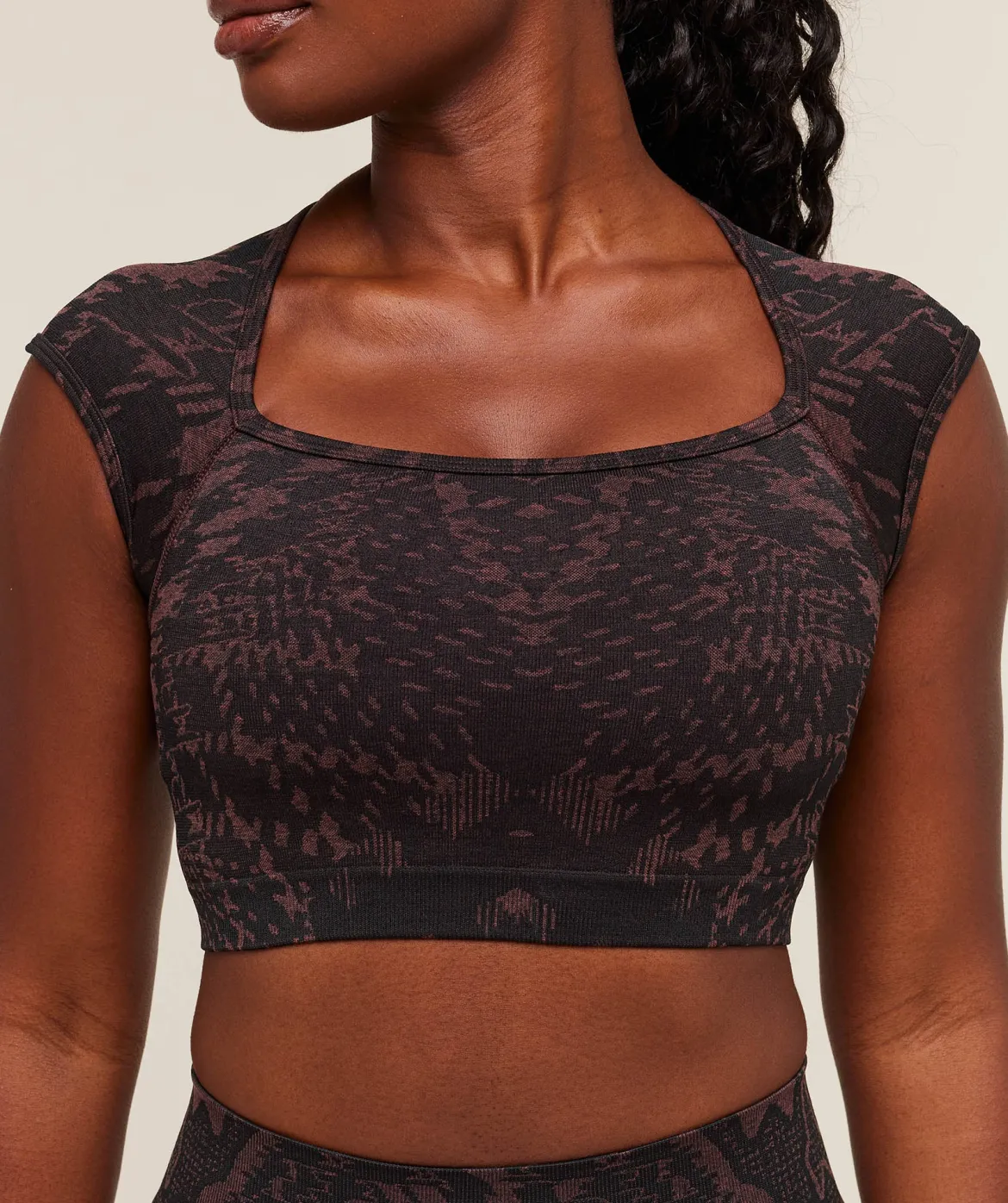 Adapt Houndstooth Midi Top