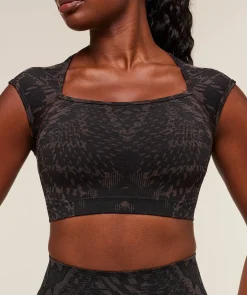 Adapt Houndstooth Midi Top