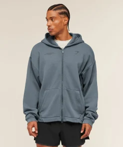 Conditioning Club Washed Zip Through Hoodie