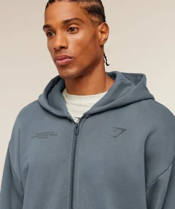 Conditioning Club Washed Zip Through Hoodie