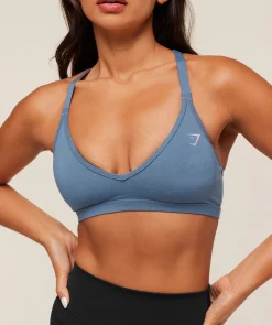 Cotton Blend Racerback Sports Bra