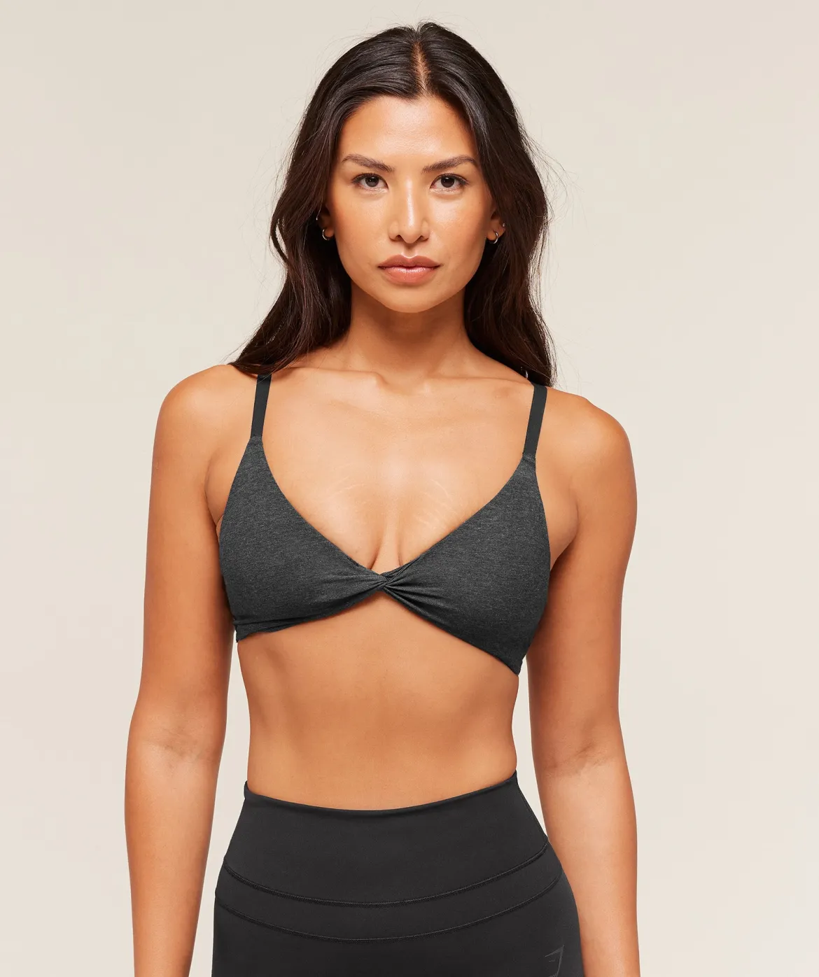 Cotton Twist Front Bralette