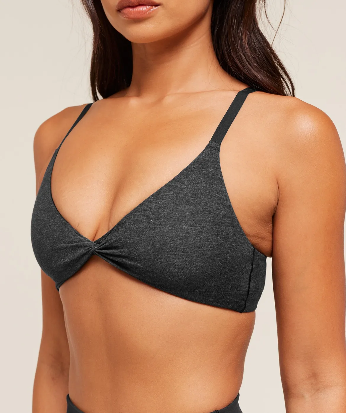 Cotton Twist Front Bralette