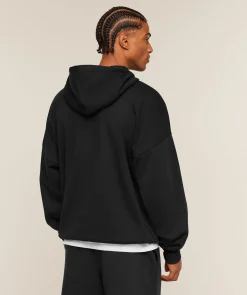 Crest Oversized Zip Up Hoodie