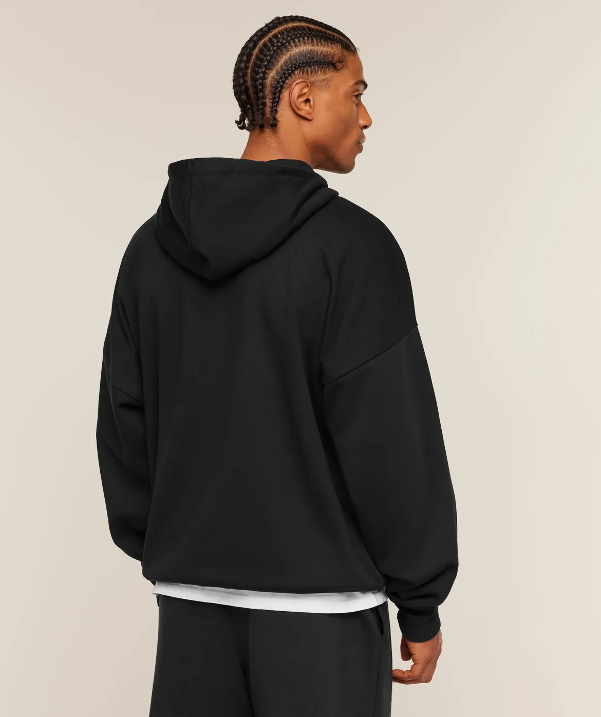 Crest Oversized Zip Up Hoodie