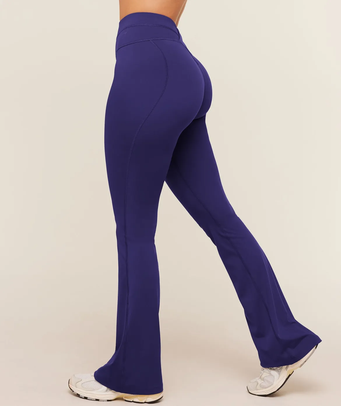 Crossover Back Flared Leggings