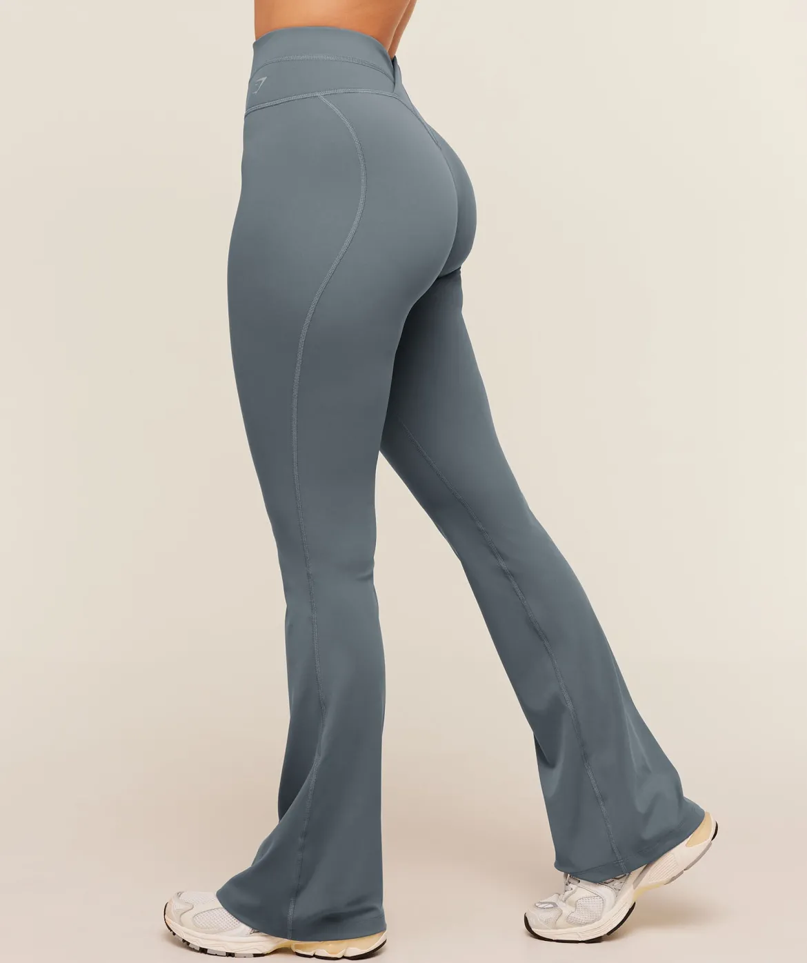 Crossover Back Flared Leggings
