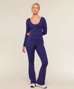 Crossover Back Long Sleeve Top