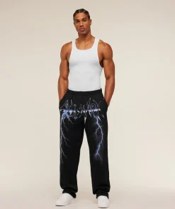 Eagle Band Style Graphic Straight Leg Pants