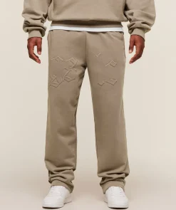Embossed Straight Leg Joggers