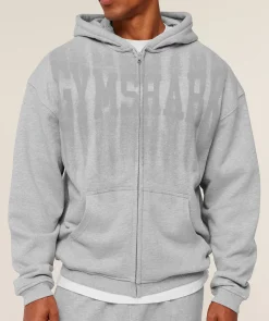 Fade Graphic Zip Through Hoodie