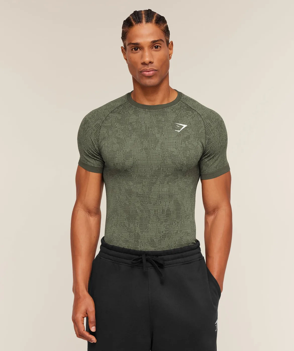 Geo Seamless Grid T-Shirt