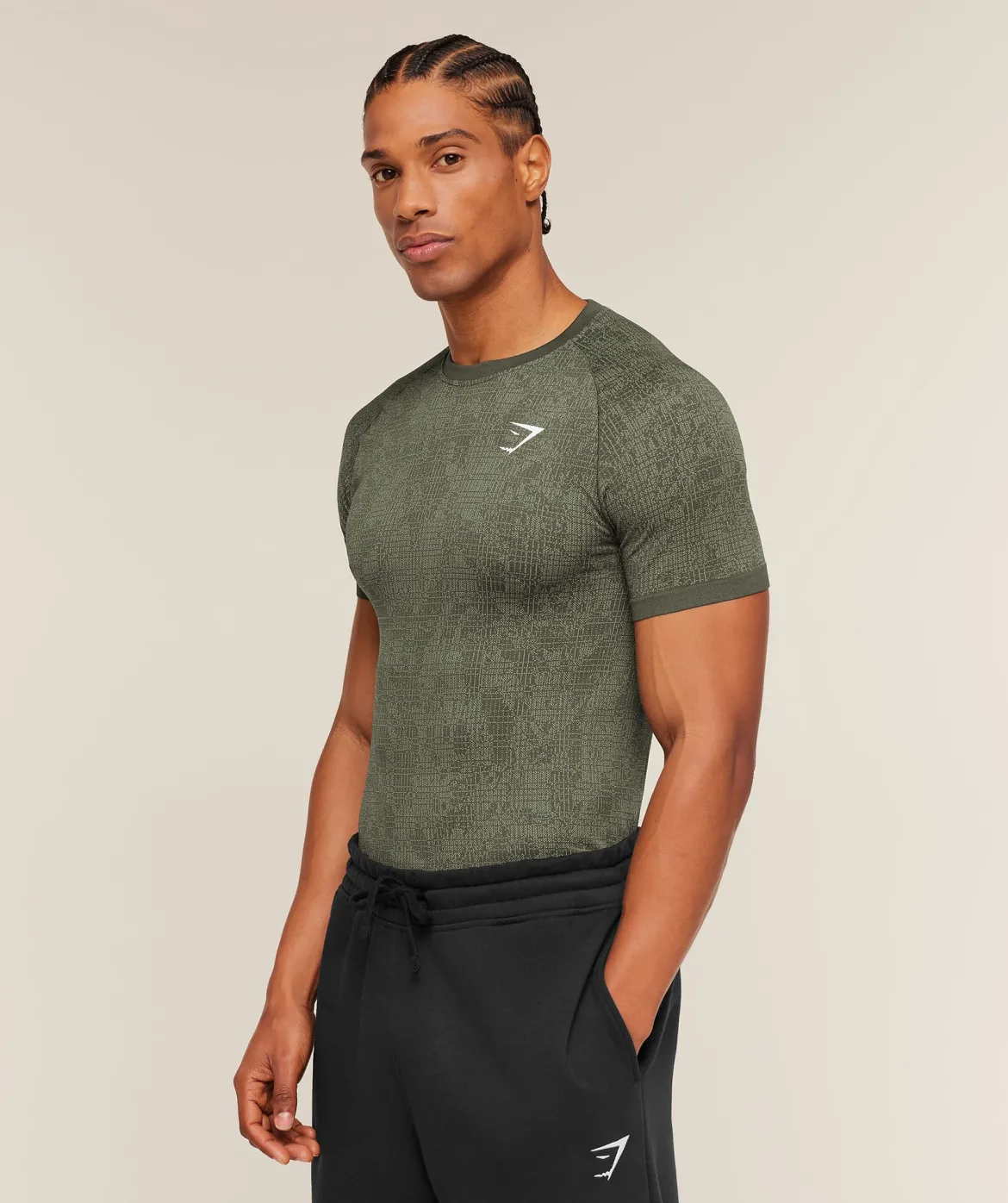 Geo Seamless Grid T-Shirt