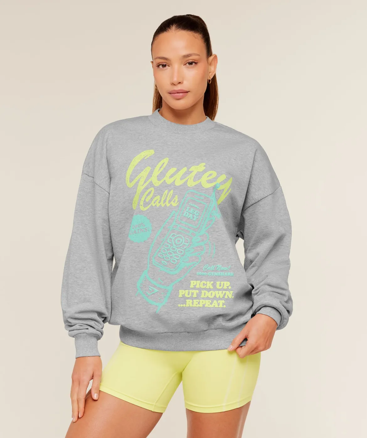 Glutey Calls Graphic Sweatshirt