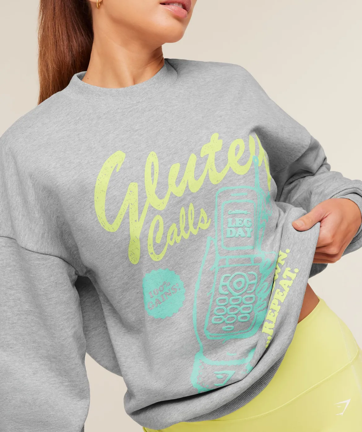 Glutey Calls Graphic Sweatshirt