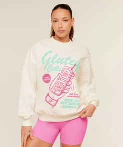 Glutey Calls Graphic Sweatshirt