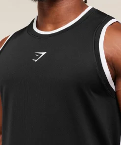 Graphic Basketball Mesh Tank