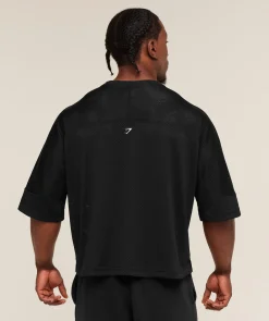 Graphic Mesh Oversized T-Shirt