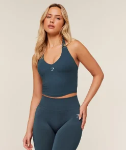 Halter Neck Cami with Shelf