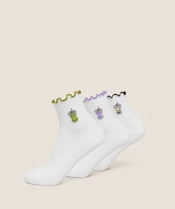 Hydration Graphic Midi Frill Socks 3pk