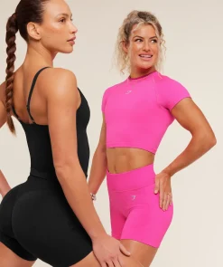 Interval Seamless Short Sleeve Crop Top