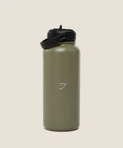 Metal Insulated Straw Bottle 1L