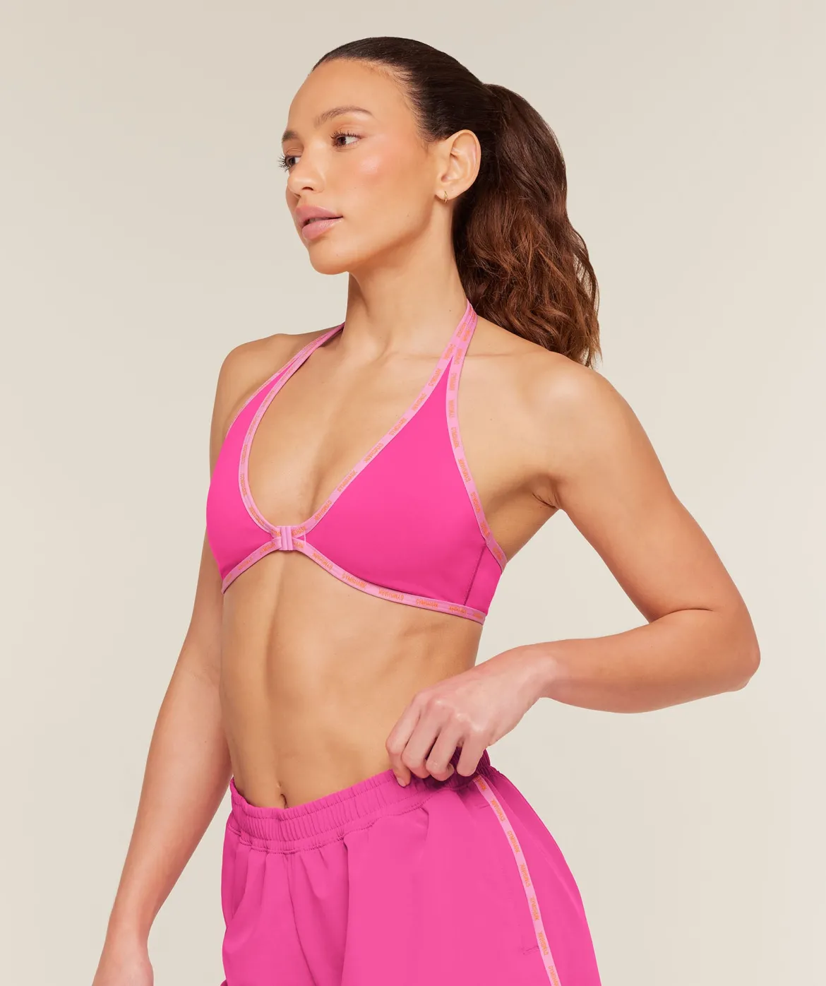 Micro Logo Clasp Minimal Bra