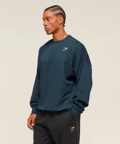 Oversized Crest Crew