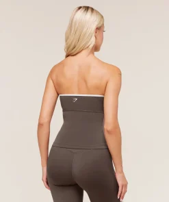 Piping Bandeau With Shelf