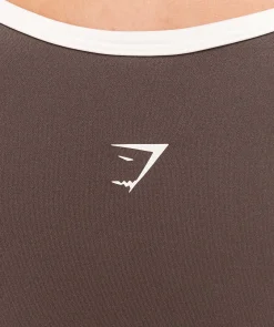 Piping Long Sleeve Crop Top