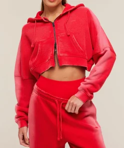 Pump Washed Zip Through Hoodie