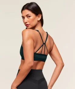 Ruched Strappy Sports Bra