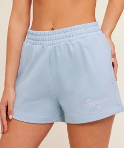 Script Embroidery Shorts