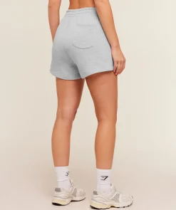 Script Embroidery Shorts