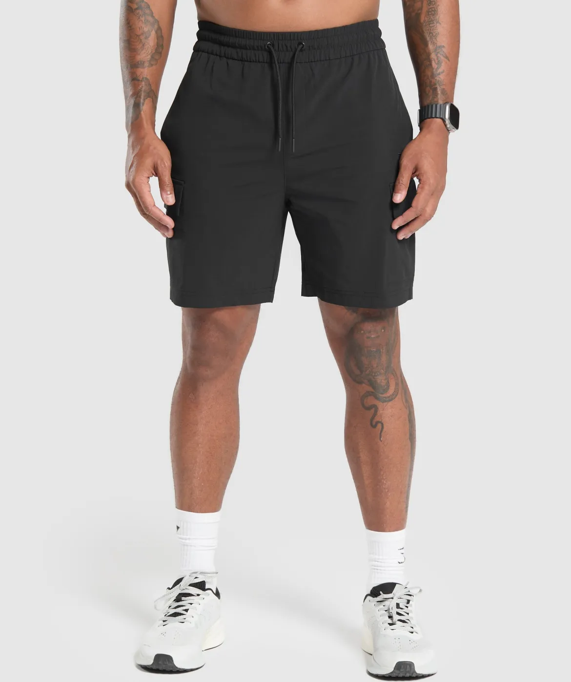 Stretch Woven Cargo Shorts