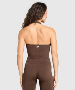 Vital Halter Neck Tank With Shelf