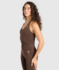 Vital Halter Neck Tank With Shelf