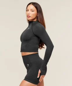 Vital Seamless Midi Zip 2.0 Pullover