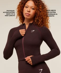 Vital Seamless Midi Zip 2.0 Pullover