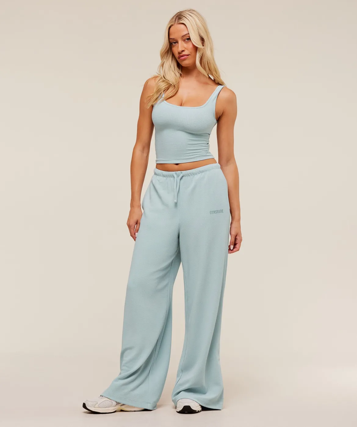 Waffle Wide Leg Pants
